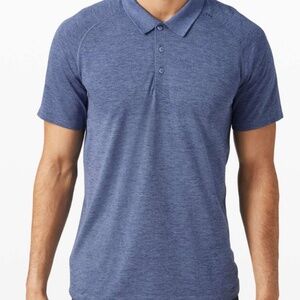 Lululemon Metal Vent Tech MVT Blue Polo Shirt M